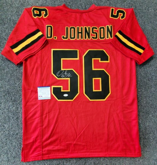 Kansas City Chiefs Derrick Johnson Autographed Signed Jersey Psa Coa