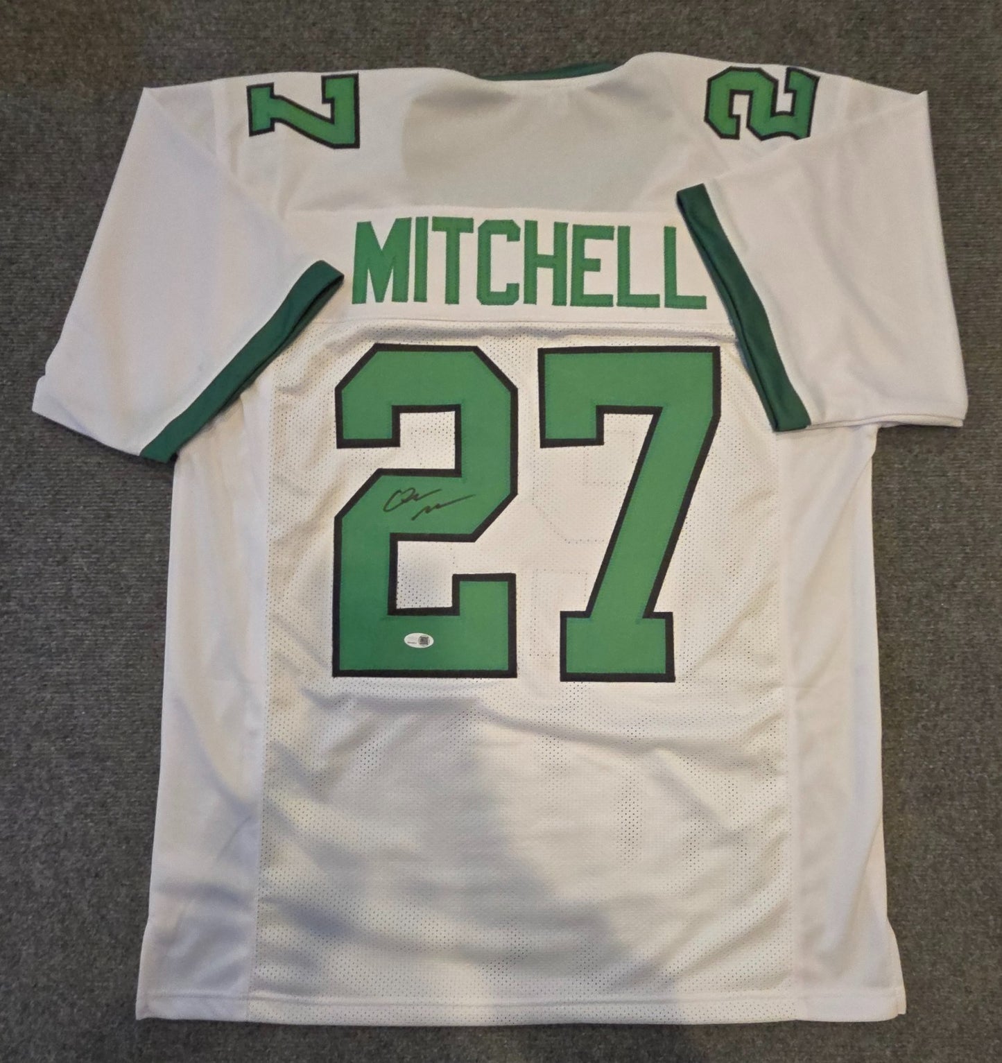 Philadelphia Eagles Quinyon Mitchell Autographed Signed Jersey Jsa Coa