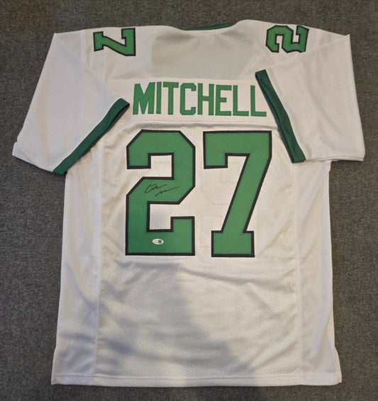 Philadelphia Eagles Quinyon Mitchell Autographed Signed Jersey Jsa Coa