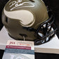 Minnesota Vikings Daunte Culpepper Autographed Signed Salute Mini Helmet Jsa Coa