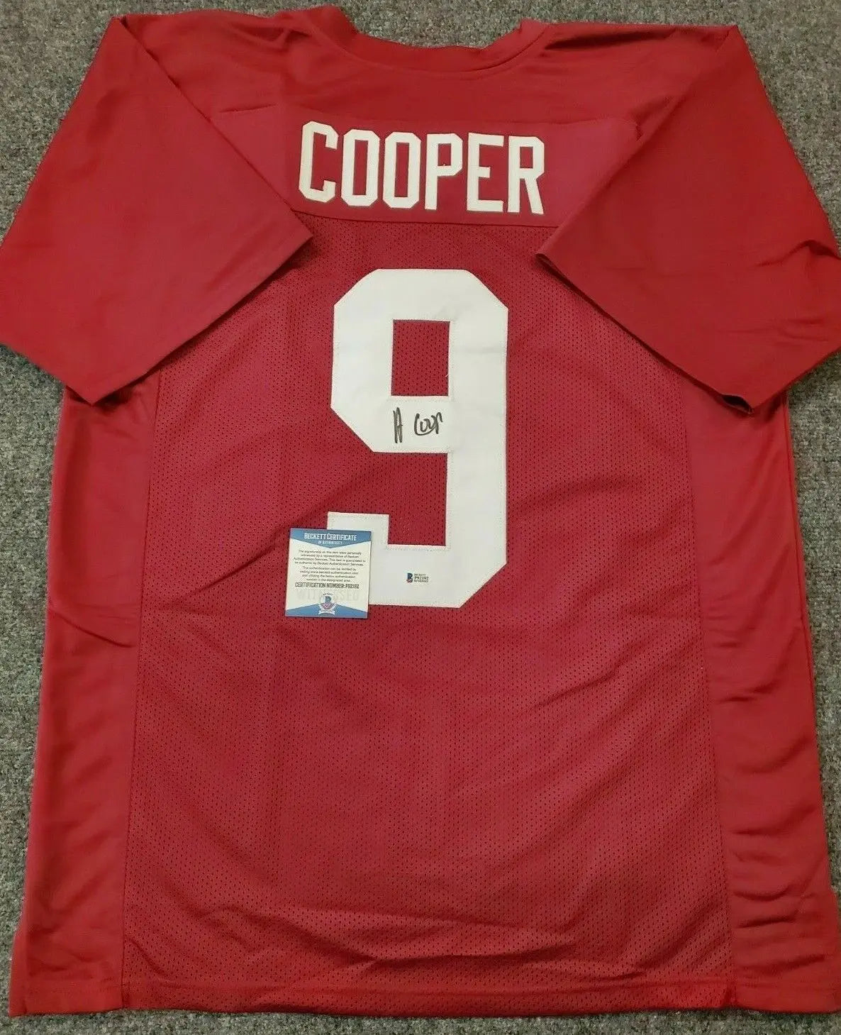 MVP Authentics Alabama Crimson Tide Amari Cooper Autographed Signed Jersey Beckett Coa 134.10 sports jersey framing , jersey framing