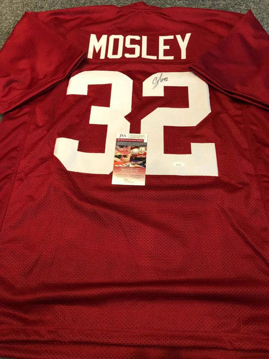 MVP Authentics Alabama Crimson Tide Cj Mosley Autographed Signed Jersey Jsa Coa 125.10 sports jersey framing , jersey framing