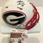 MVP Authentics Alec Ogletree Autographed Signed Georgia Bulldogs Amp Mini Helmet Jsa Coa 89.10 sports jersey framing , jersey framing