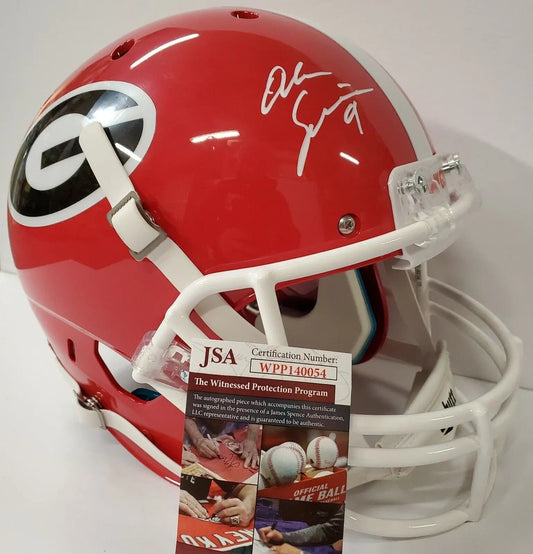 MVP Authentics Alec Ogletree Autographed Signed Georgia Bulldogs Full Size Helmet Jsa Coa 188.10 sports jersey framing , jersey framing