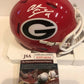 MVP Authentics Alec Ogletree Autographed Signed Georgia Bulldogs Mini Helmet Jsa Coa 89.10 sports jersey framing , jersey framing