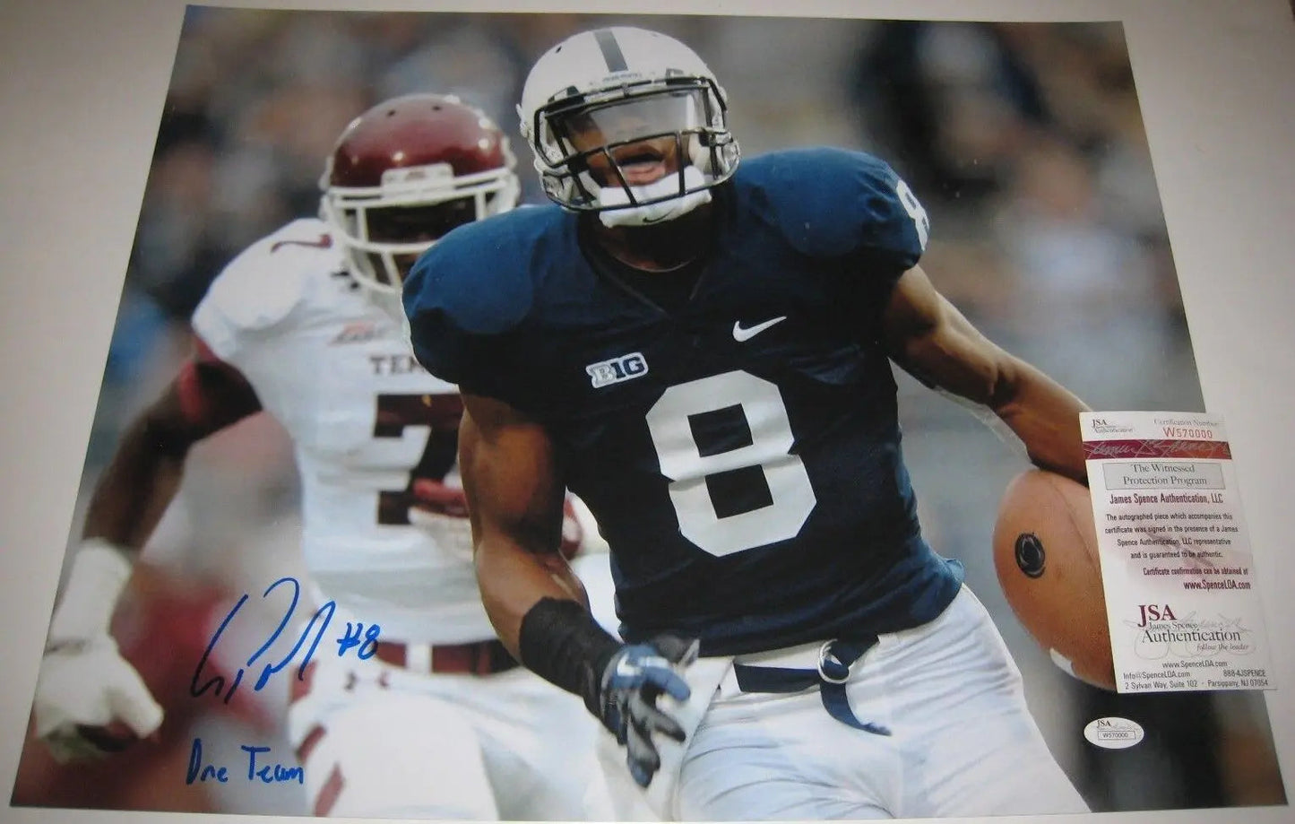MVP Authentics Allen Robinson Autographed Signed Inscribed Penn State 16X20 Photo Jsa  Coa 90 sports jersey framing , jersey framing