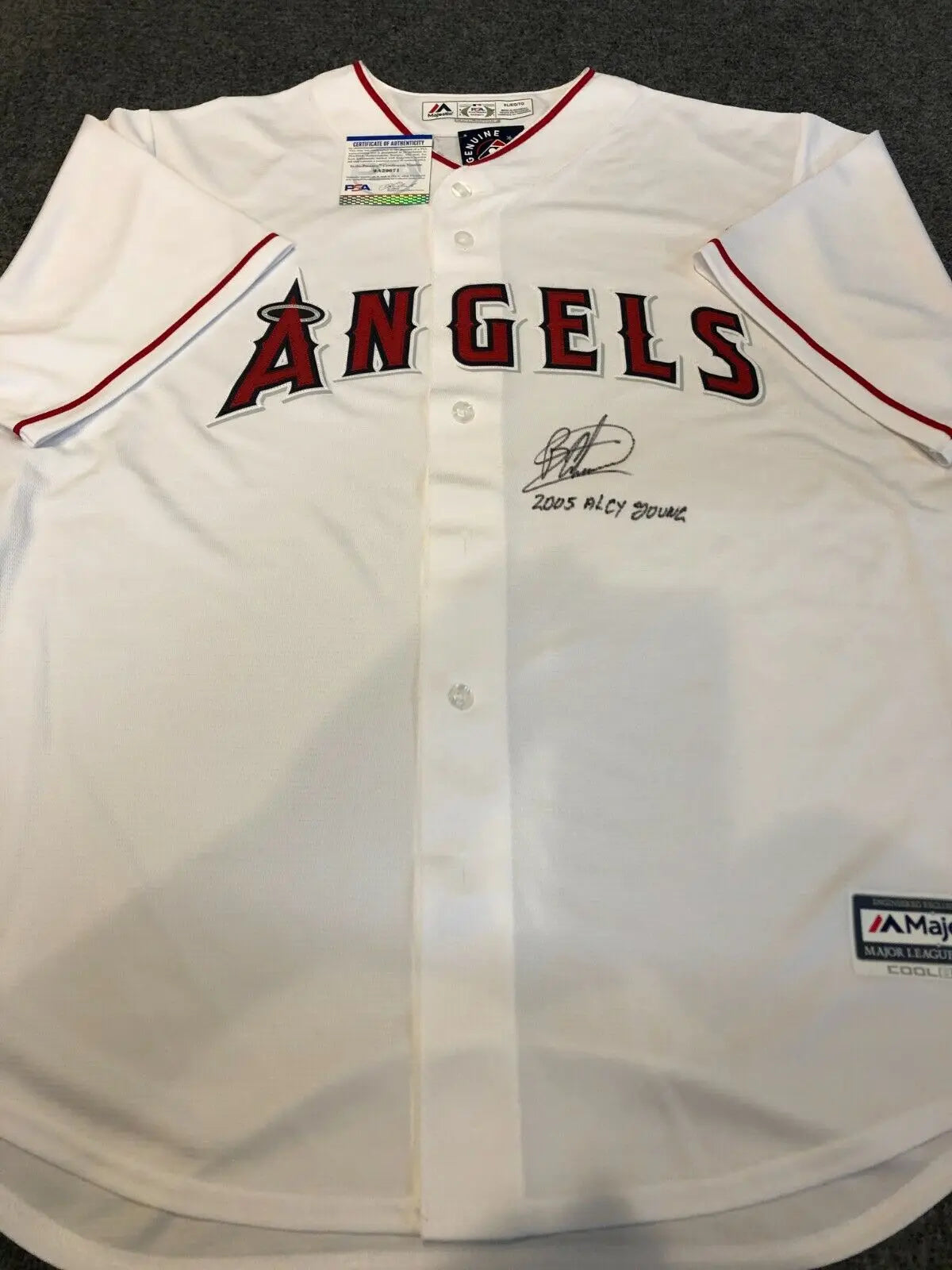 MVP Authentics Anaheim Angels Bartolo Colon Autographed Signed Inscribed Jersey Psa Coa 269.10 sports jersey framing , jersey framing