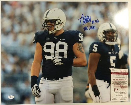 MVP Authentics Anthony Zettel Autographed Signed Insc. Penn State 16X20 Photo Jsa  Coa 90 sports jersey framing , jersey framing