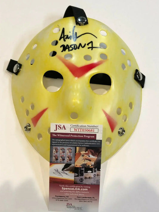 MVP Authentics Ari Lehman Signed Inscribed Jason Voorhees Friday The 13Th Mask Jsa Coa 53.10 sports jersey framing , jersey framing