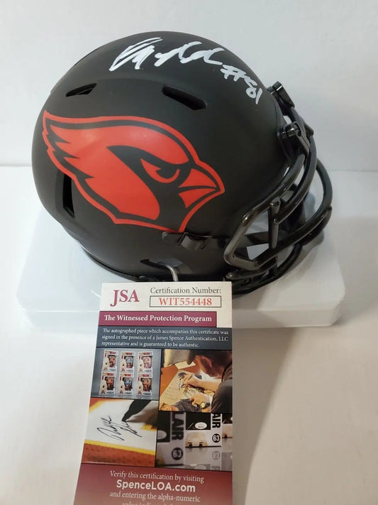 MVP Authentics Arizona Cardinals Anquan Boldin Autographed Eclipse Mini Helmet Jsa Coa 125.10 sports jersey framing , jersey framing