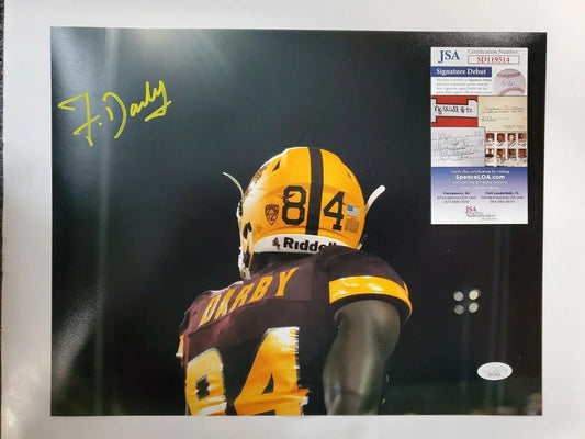 MVP Authentics Arizona State Sun Devils Frank Darby Autographed Signed 11X14 Photo Jsa Coa 71.10 sports jersey framing , jersey framing