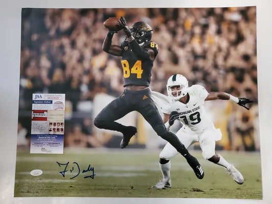 MVP Authentics Arizona State Sun Devils Frank Darby Autographed Signed 16X20 Photo Jsa Coa 89.10 sports jersey framing , jersey framing