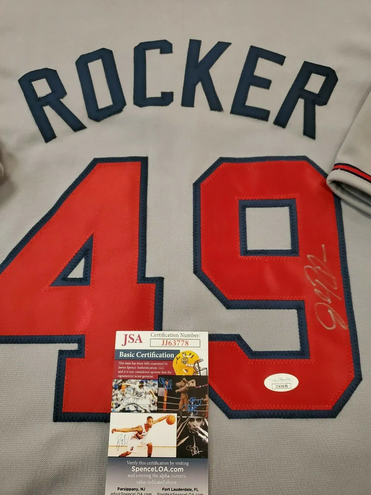 MVP Authentics Atlanta Braves John Rocker Autographed Signed Jersey Jsa Coa 98.10 sports jersey framing , jersey framing