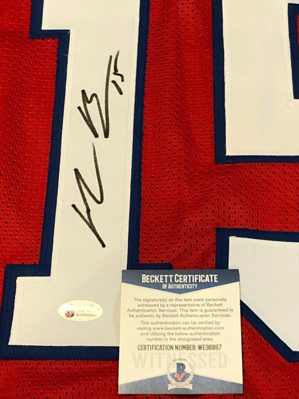 MVP Authentics BUFFALO BILLS JOHN BROWN AUTOGRAPHED SIGNED JERSEY BECKETT COA 116.10 sports jersey framing , jersey framing