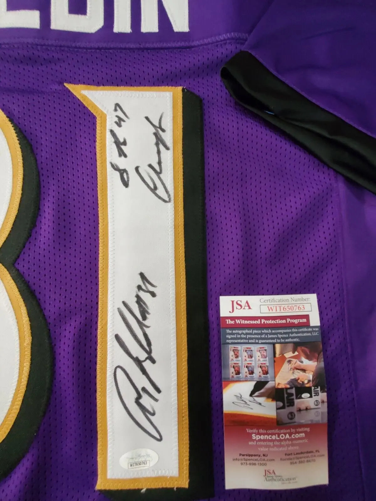 MVP Authentics Baltimore Ravens Anquan Boldin Autographed Signed Inscribed Jersey Jsa  Coa 116.10 sports jersey framing , jersey framing