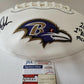 MVP Authentics Baltimore Ravens Autographed Signed Odafe Jayson Oweh Logo Football Jsa  Coa 161.10 sports jersey framing , jersey framing