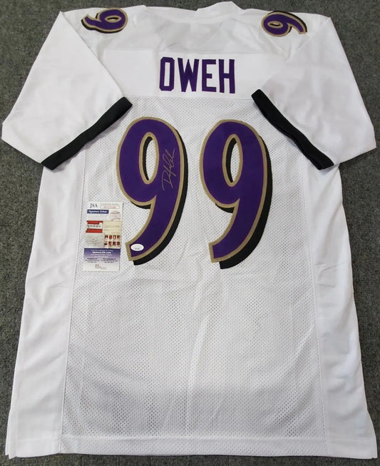 MVP Authentics Baltimore Ravens Odafe Jayson Oweh Autographed Signed Jersey Jsa Coa 135 sports jersey framing , jersey framing