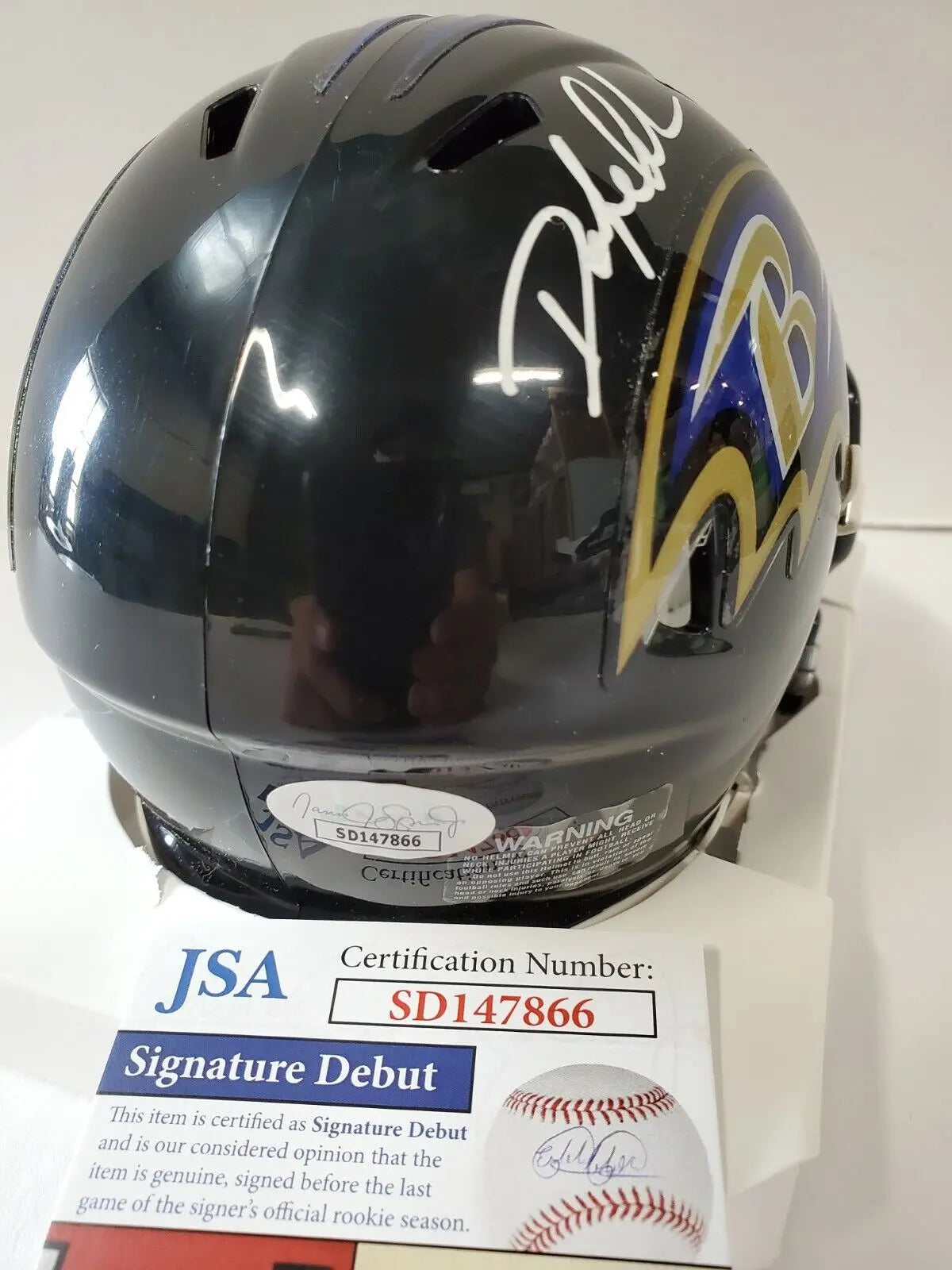 MVP Authentics Baltimore Ravens Odafe Jayson Oweh Autographed Speed Mini Helmet Jsa Coa 112.50 sports jersey framing , jersey framing