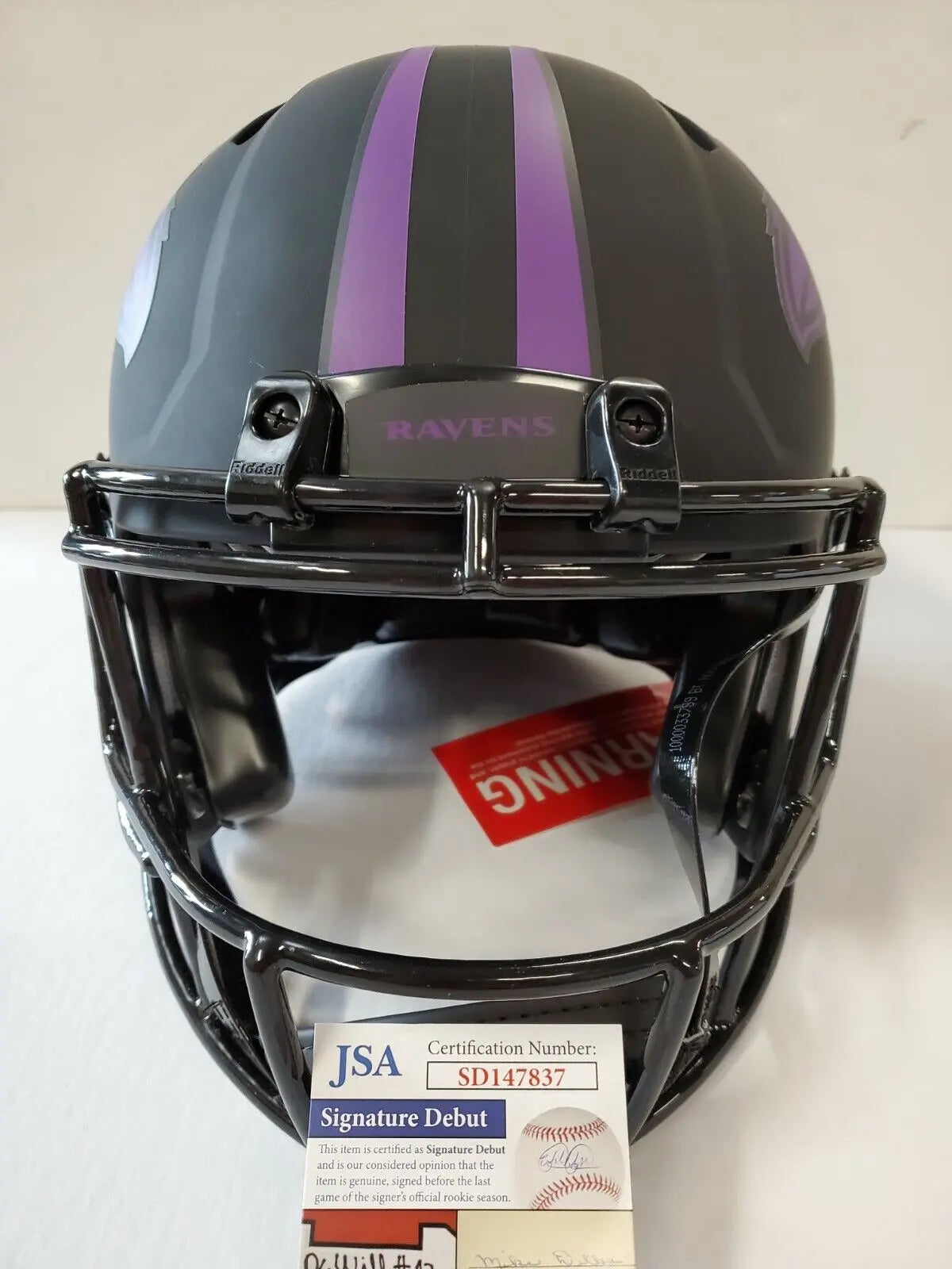 MVP Authentics Baltimore Ravens Odafe Oweh Signed Full Size Eclipse Authentic Helmet Jsa Coa 404.10 sports jersey framing , jersey framing
