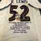 MVP Authentics Baltimore Ravens Ray Lewis Autographed Signed Stat Jersey Jsa  Coa 225 sports jersey framing , jersey framing