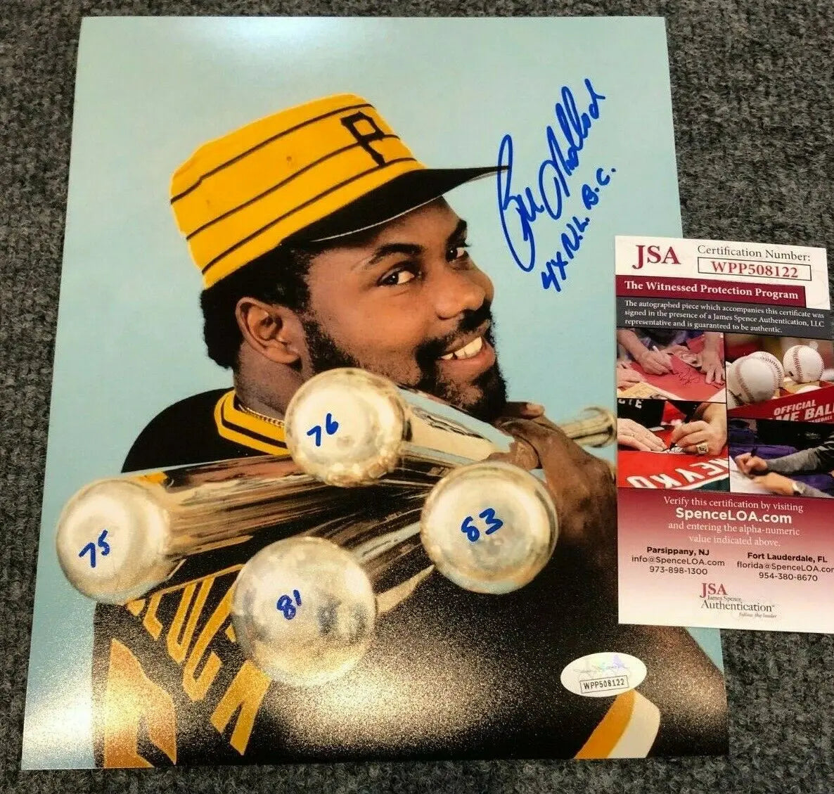 MVP Authentics Bill Madlock Autographed Signed Inscr Pittsburgh Pirates 8X10 Photo Jsa  Coa 26.99 sports jersey framing , jersey framing