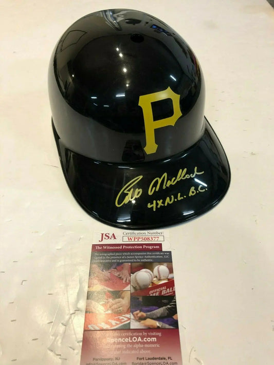 MVP Authentics Bill Madlock Signed Inscribed Pittsburgh Pirates Replica Helmet Jsa Coa 71.10 sports jersey framing , jersey framing