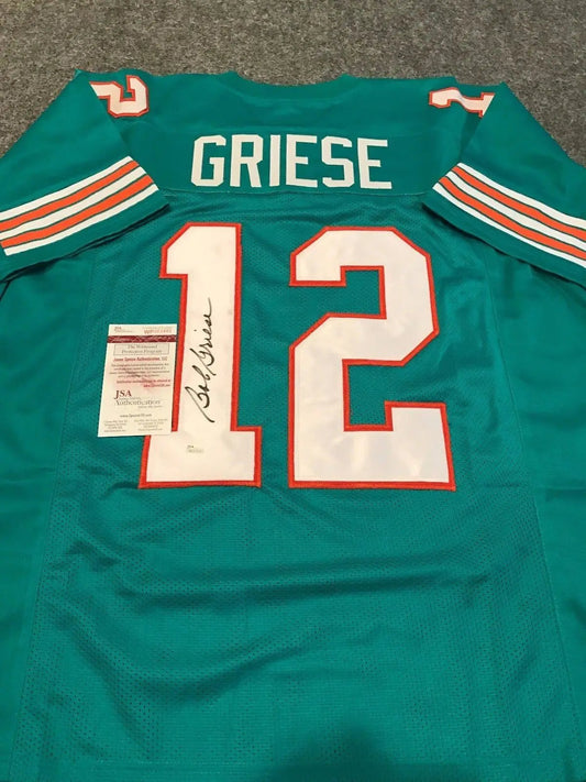 MVP Authentics Bob Griese Autographed Signed Miami Dolphins Jersey Jsa  Coa 125.10 sports jersey framing , jersey framing