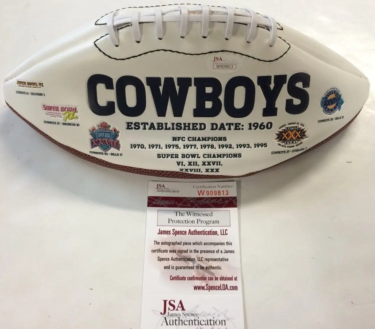 MVP Authentics Bob Lilly Autographed Signed Inscribed Dallas Cowboys Logo Football Jsa Coa 72 sports jersey framing , jersey framing
