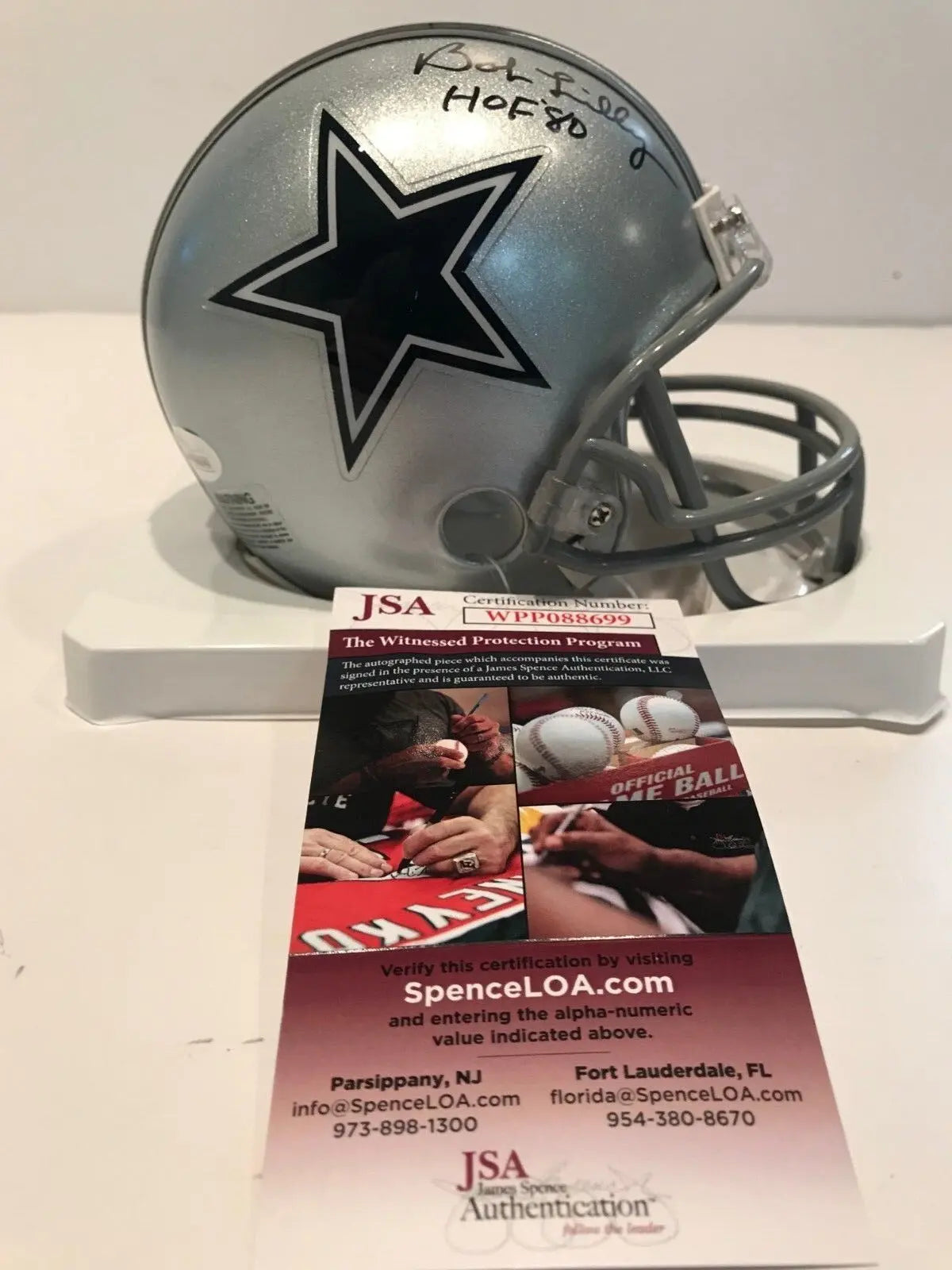 MVP Authentics Bob Lilly Autographed Signed Inscribed Dallas Cowboys Mini Helmet Jsa Coa 63 sports jersey framing , jersey framing
