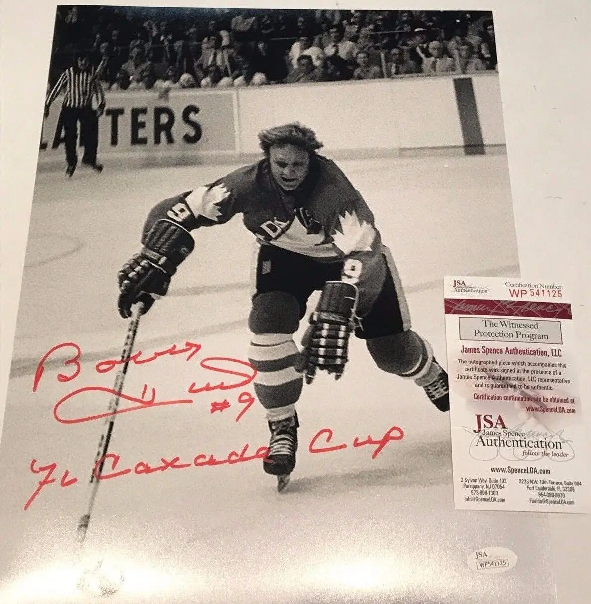 MVP Authentics Bobby Hull Autographed Signed Inscribed Canada 11X14 Photo Jsa Coa 126 sports jersey framing , jersey framing