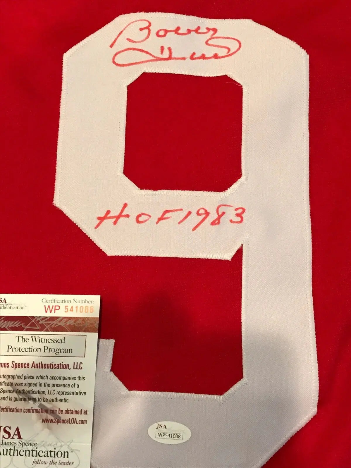 MVP Authentics Bobby Hull Autographed Signed Inscribed Canada Jersey Jsa  Coa 360 sports jersey framing , jersey framing