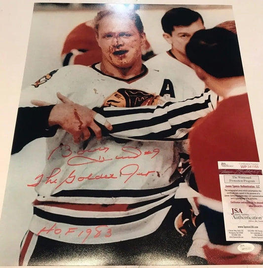 MVP Authentics Bobby Hull Autographed Signed Inscribed Chicago Blackhawks 16X20 Photo Jsa Coa 157.50 sports jersey framing , jersey framing