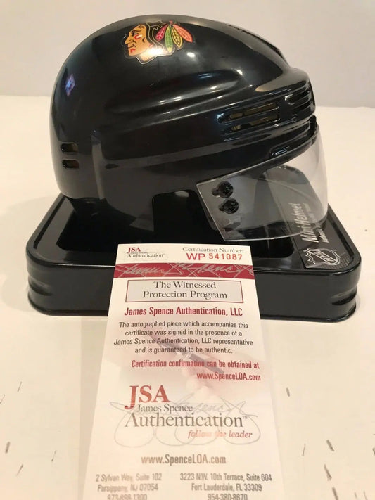 MVP Authentics Bobby Hull Autographed Signed Inscribed Chicago Blackhawks Mini Helmet Jsa Coa 225 sports jersey framing , jersey framing