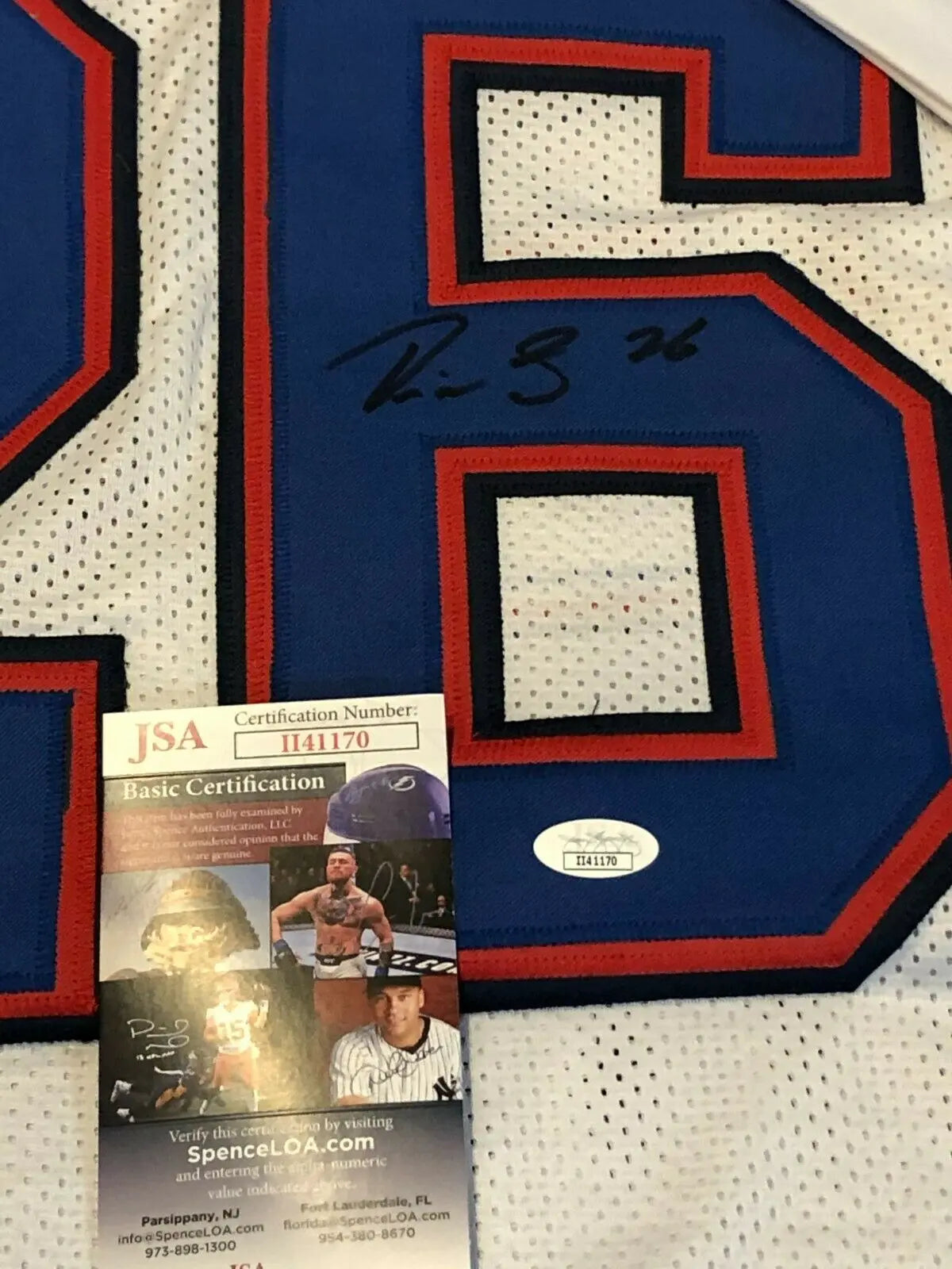 MVP Authentics Buffalo Bills Devin Singletary Autographed Signed Jersey Jsa  Coa 107.10 sports jersey framing , jersey framing