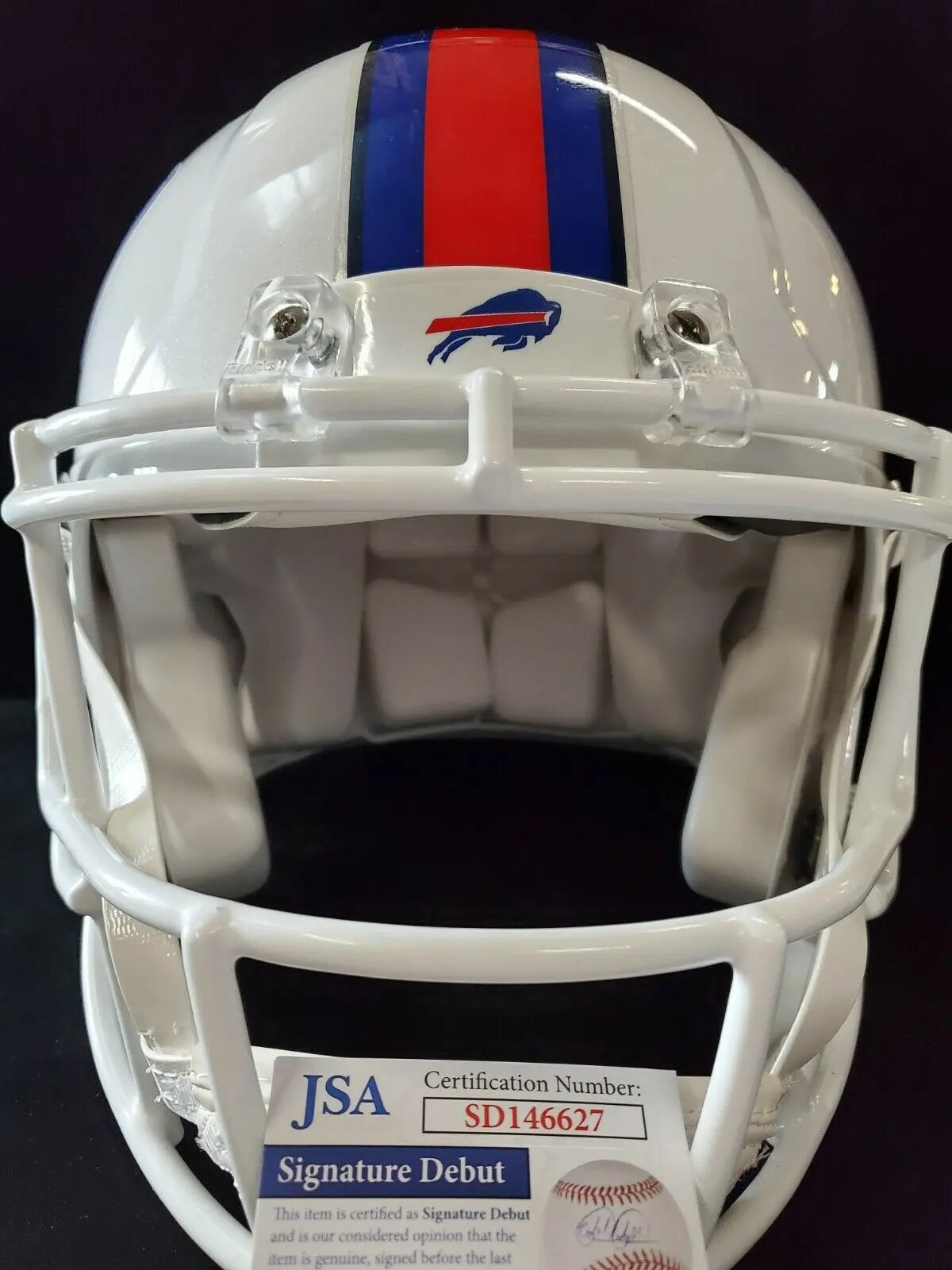 MVP Authentics Buffalo Bills Gregory Rousseau Signed Full Size Speed Authentic Helmet Jsa Coa 431.10 sports jersey framing , jersey framing