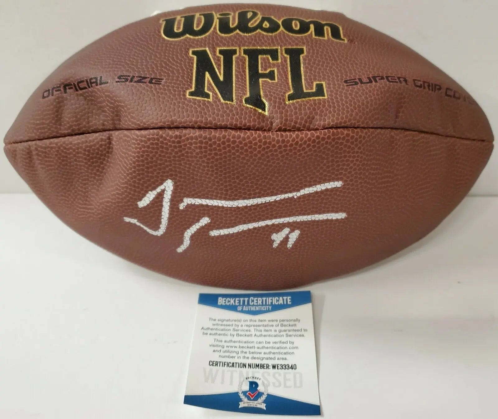 MVP Authentics Buffalo Bills Tremaine Edmunds Autographed Signed Nfl Football Beckett Coa 107.10 sports jersey framing , jersey framing
