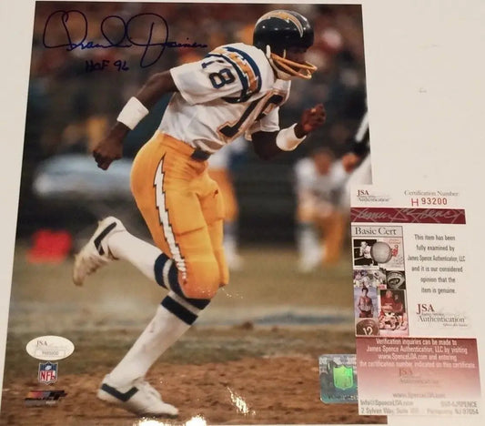 MVP Authentics Charlie Joiner Autographed Signed Insc San Diego Chargers 8X10 Photo Jsa Coa 22.50 sports jersey framing , jersey framing