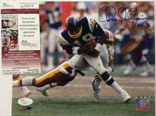 MVP Authentics Charlie Joiner Autographed Signed Insc San Diego Chargers 8X10 Photo Jsa Coa 22.50 sports jersey framing , jersey framing