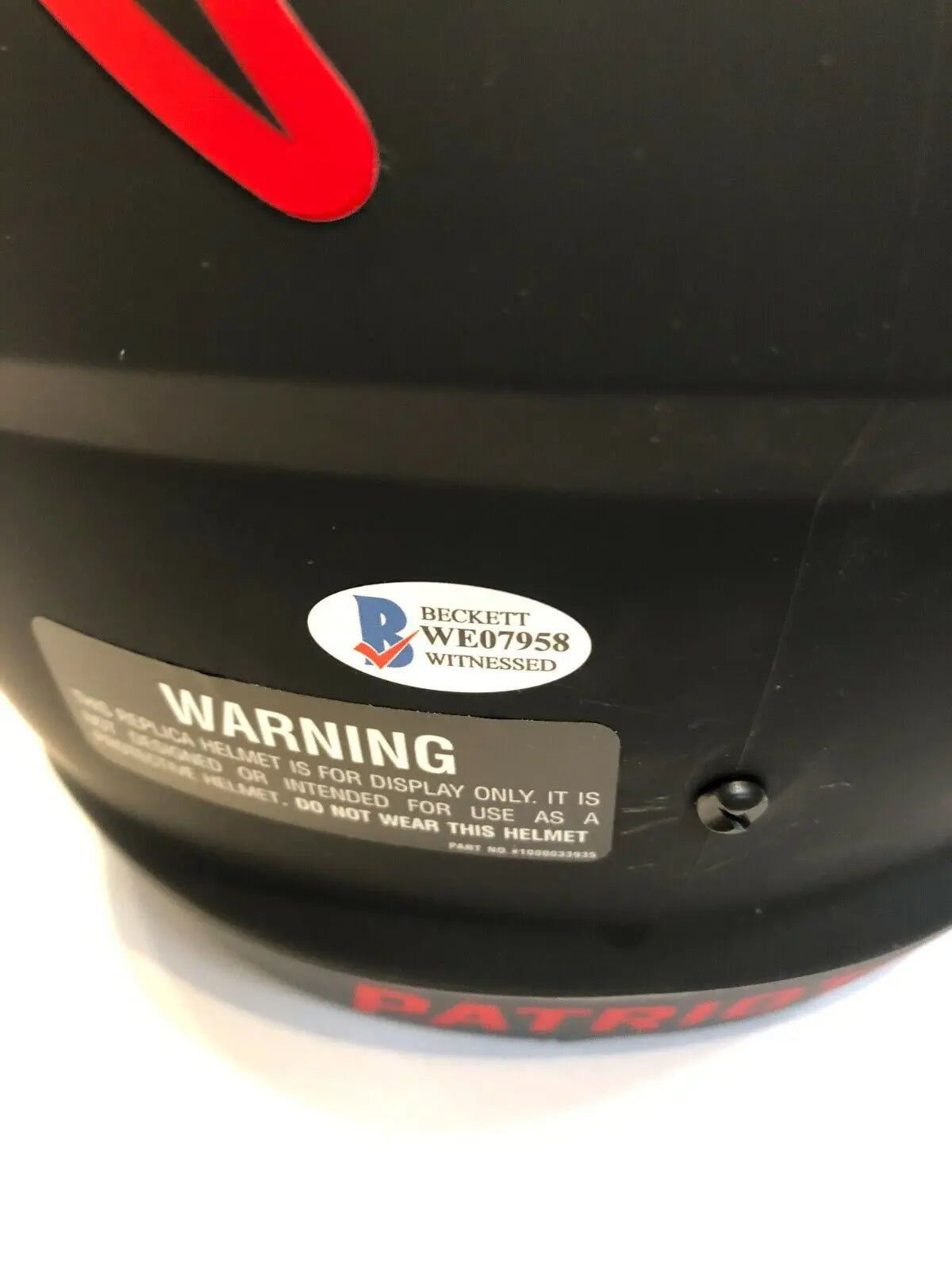 MVP Authentics Chase Winovich New England Patriots Full Size Eclipse Replica Helmet Beckett Coa 323.10 sports jersey framing , jersey framing