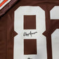 MVP Authentics Cleveland Browns Ozzie Newsome Autographed Signed Jersey Beckett Holo 107.10 sports jersey framing , jersey framing