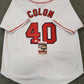 MVP Authentics Cleveland Indians Bartolo Colon Autographed Inscribed Jersey Jsa Coa 188.10 sports jersey framing , jersey framing
