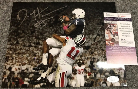 MVP Authentics Daesean Hamilton Autographed Signed Penn State 8X10 Photo Jsa  Coa 67.50 sports jersey framing , jersey framing