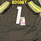 MVP Authentics Dan Rooney Autographed Signed Pittsburgh Steelers Jersey Jsa  Coa 270 sports jersey framing , jersey framing