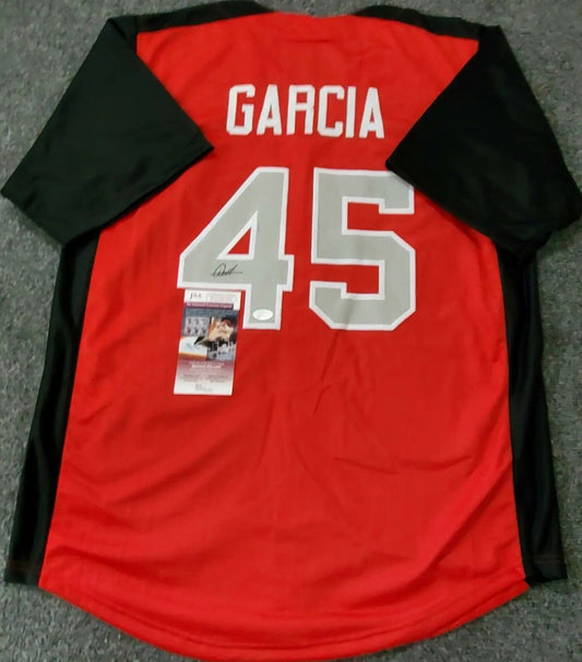 MVP Authentics Deivi Garcia Autographed American League Futures Game Custom Jersey Jsa Coa 143.10 sports jersey framing , jersey framing