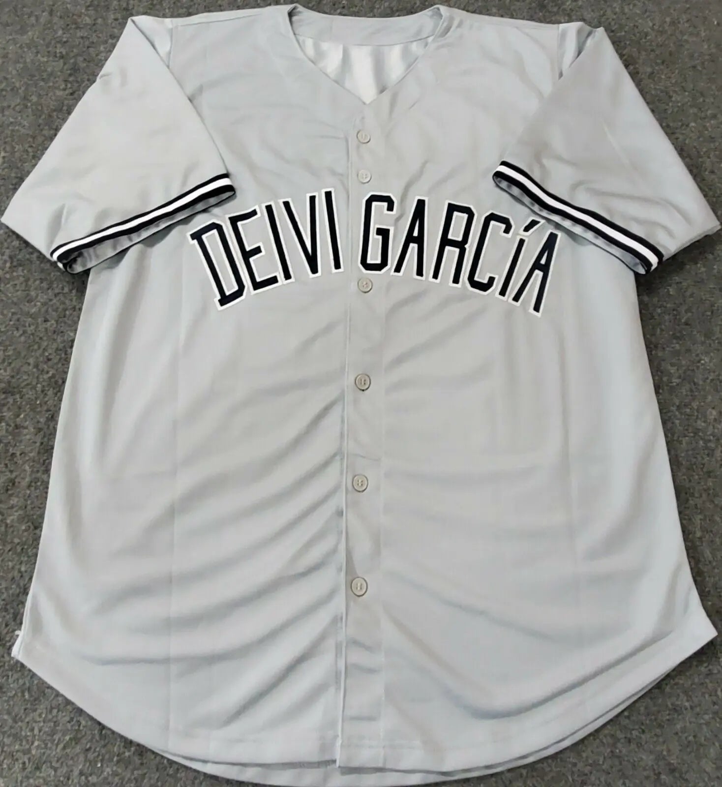 MVP Authentics Deivi Garcia Autographed Signed N.Y. Yankees Style Custom Jersey Jsa Coa 143.10 sports jersey framing , jersey framing