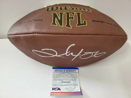 MVP Authentics Denver Broncos Clinton Portis Autographed Signed Football Psa Coa 89.10 sports jersey framing , jersey framing