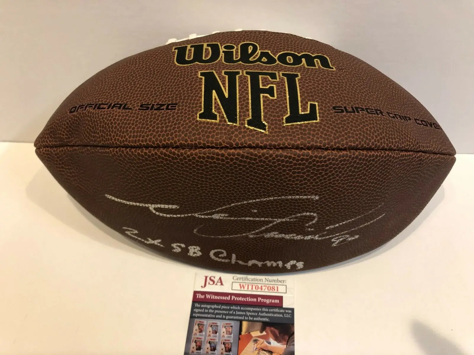 MVP Authentics Denver Broncos Neil Smith Autographed Signed Inscribed Nfl Football Jsa Coa 89.10 sports jersey framing , jersey framing