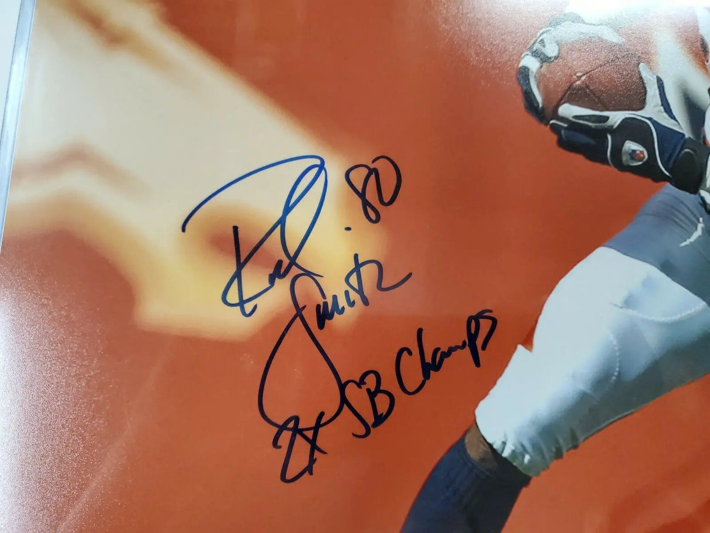 MVP Authentics Denver Broncos Rod Smith Autographed Signed Inscribed 16X20 Photo Jsa  Coa 89.10 sports jersey framing , jersey framing