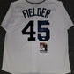 MVP Authentics Detroit Tigers Cecil Fielder Autographed Signed Jersey Jsa Coa 107.10 sports jersey framing , jersey framing