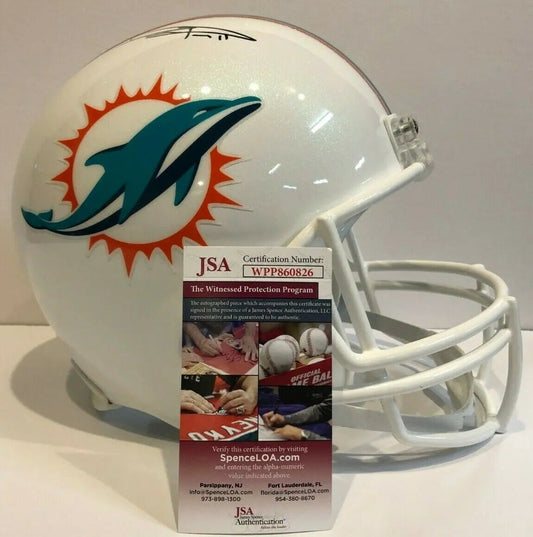 MVP Authentics Devante Parker Signed Miami Dolphins Replica Full Size Helmet Jsa Coa 260.10 sports jersey framing , jersey framing